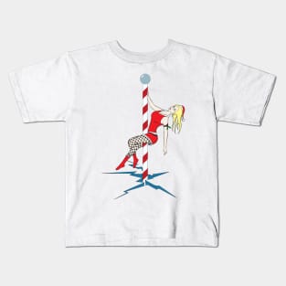 Christmas Santa North Pole Dancer Kids T-Shirt